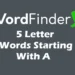 5 Letter Words Starting With A